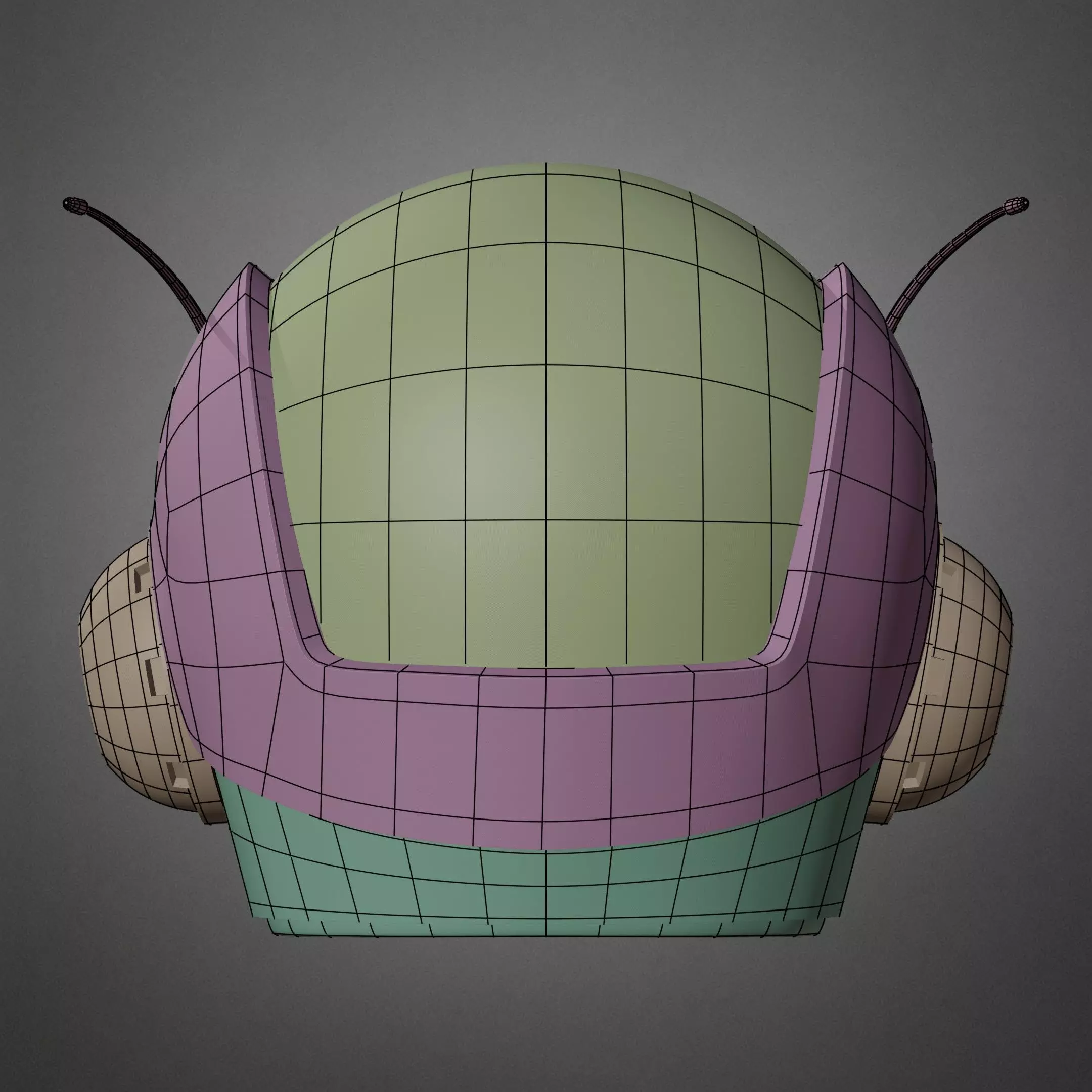 Great Saiyaman Helmet for Cosplay 3D print model_23