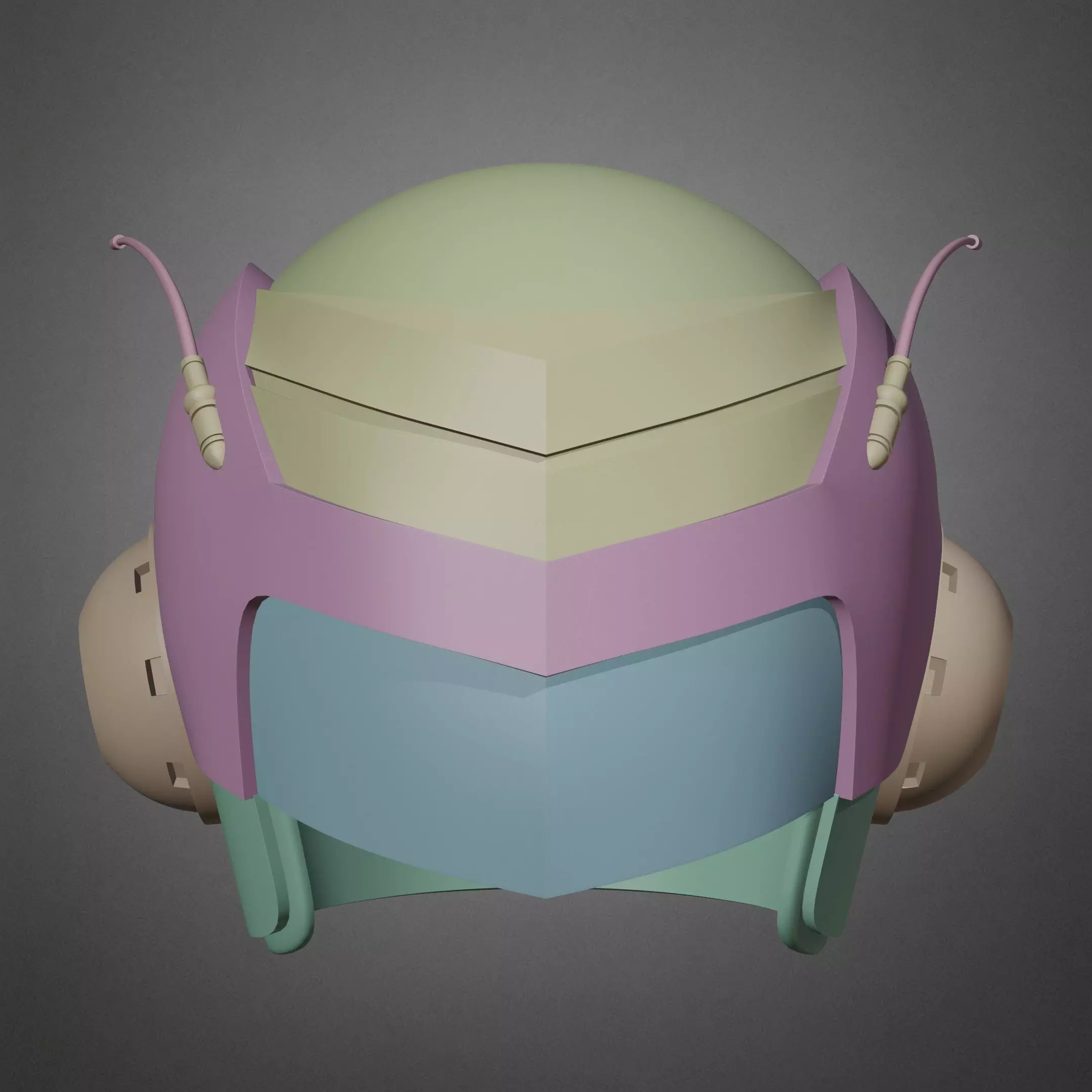 Great Saiyaman Helmet for Cosplay 3D print model_14