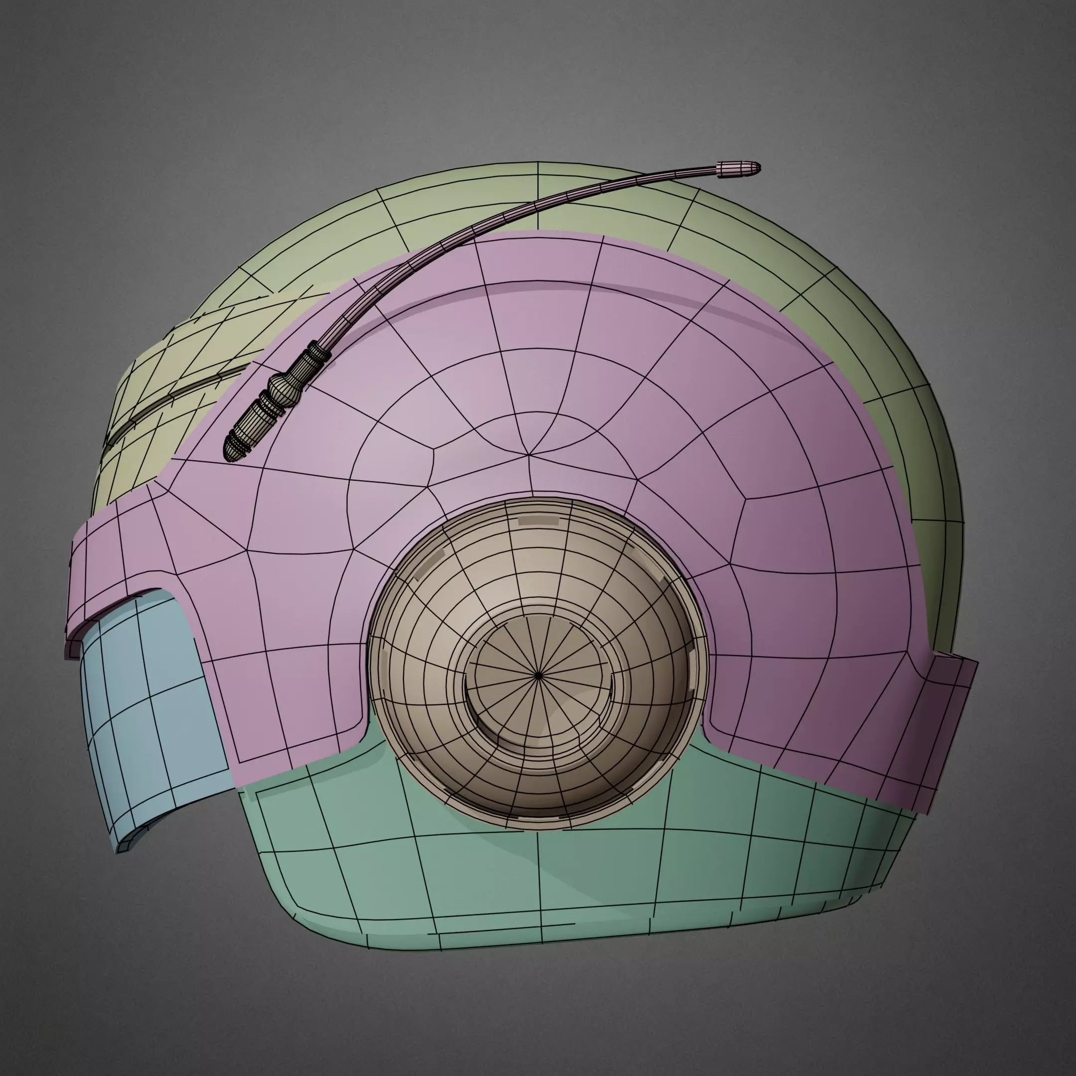 Great Saiyaman Helmet for Cosplay 3D print model_19