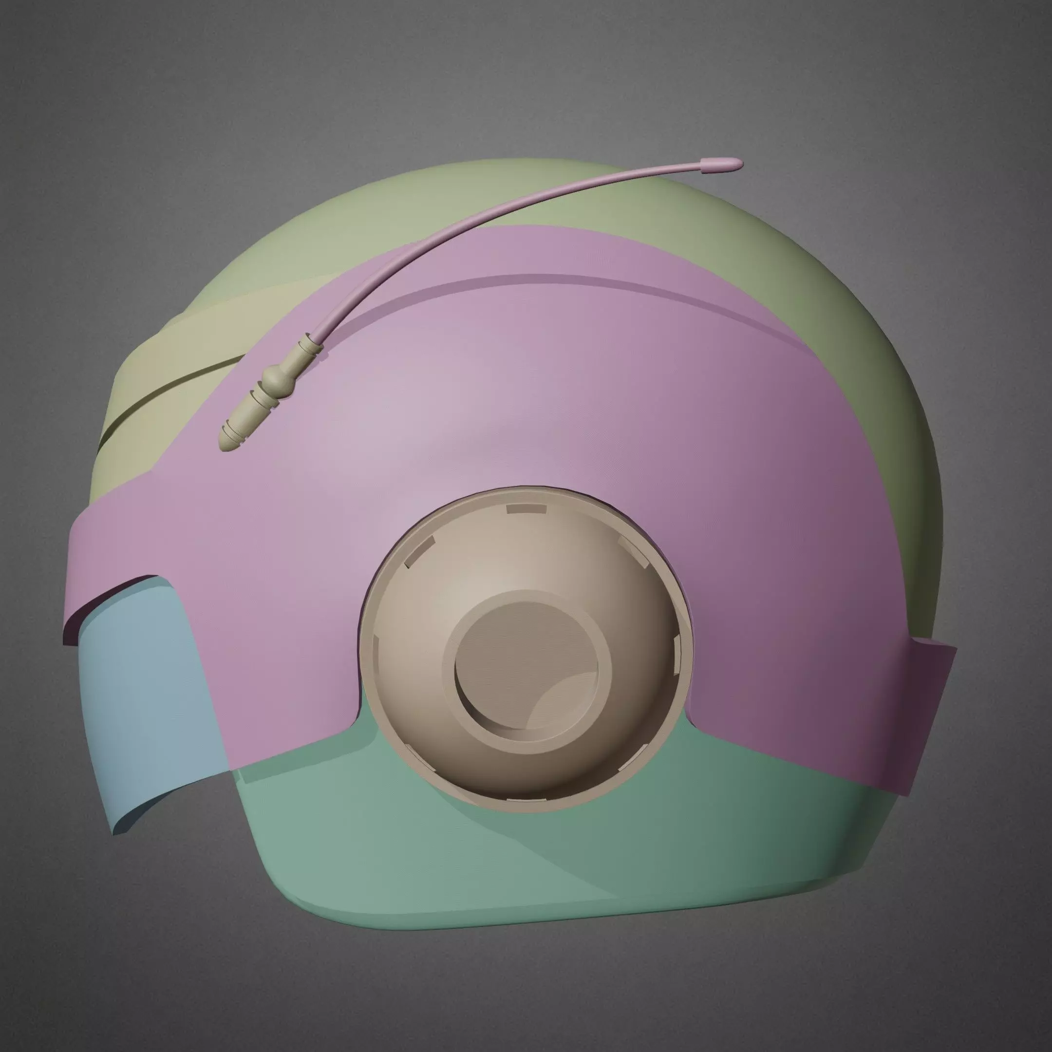 Great Saiyaman Helmet for Cosplay 3D print model_18