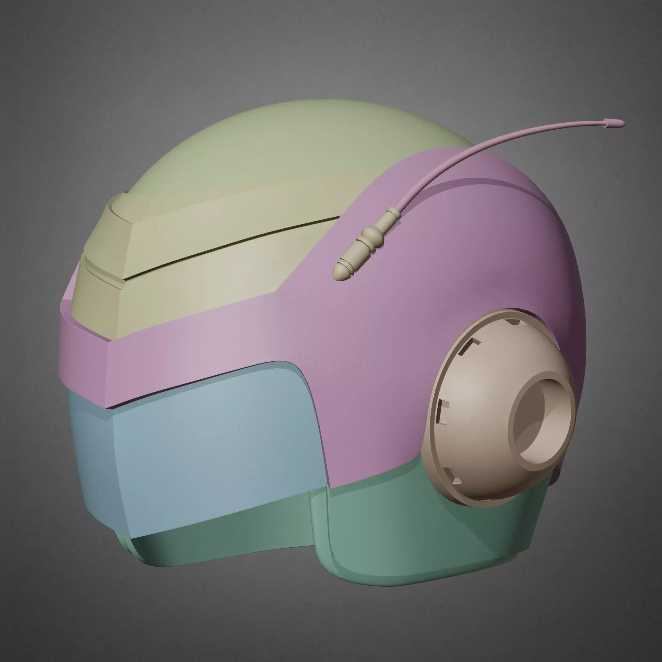 Great Saiyaman Helmet for Cosplay 3D print model_16