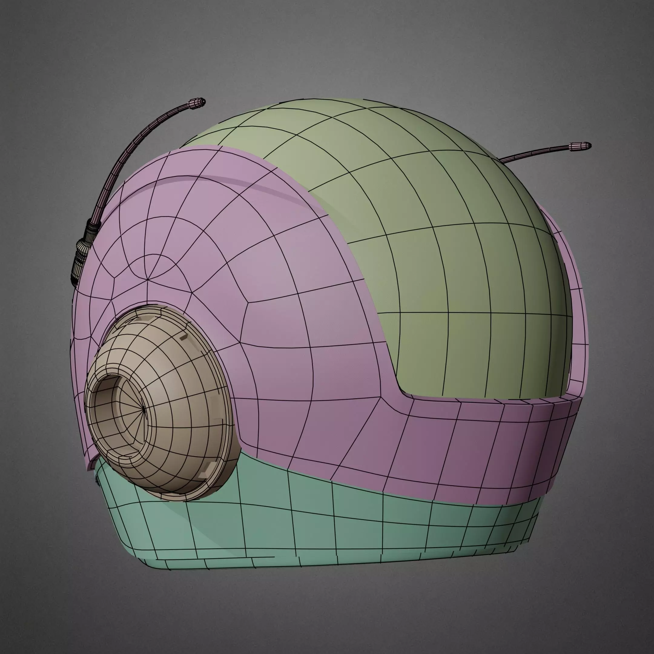 Great Saiyaman Helmet for Cosplay 3D print model_21