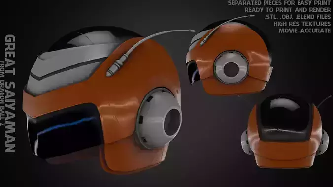 Great Saiyaman Helmet for Cosplay 3D print model