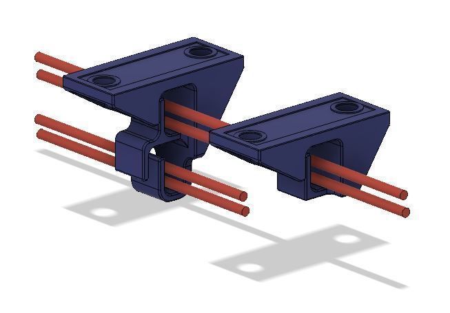 Cable Management Brackets 3D print model_3