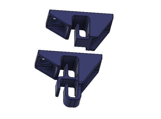 Cable Management Brackets 3D print model_4