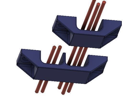 Cable Management Brackets 3D print model_2