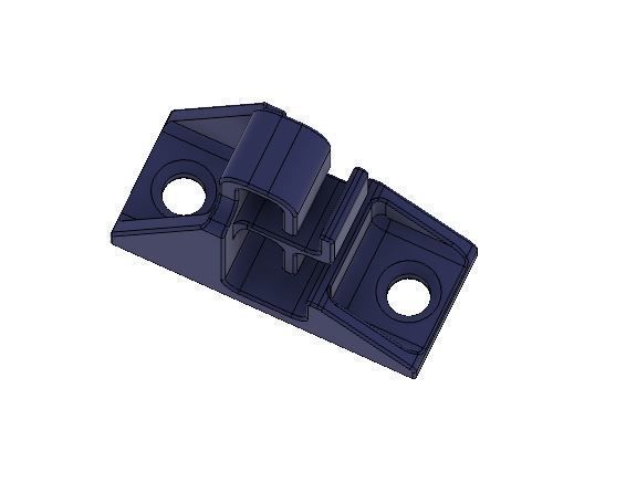 Cable Management Brackets 3D print model_7