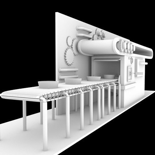 Conveyor belt 3D model