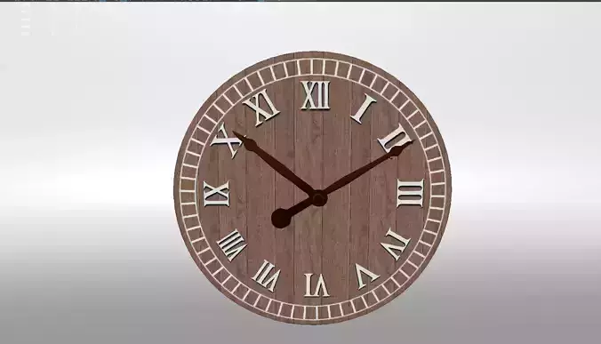 Frameless Farmhouse 20 Wall Clock