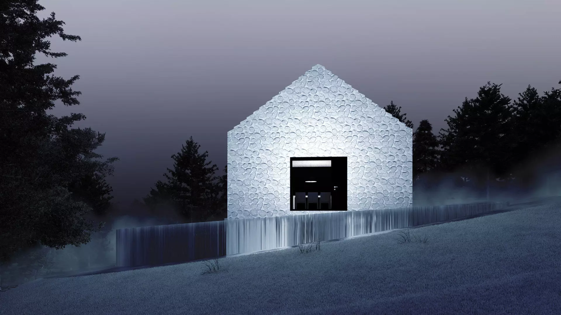 Karst House Dekleva Gregoric - Modern House 3D model