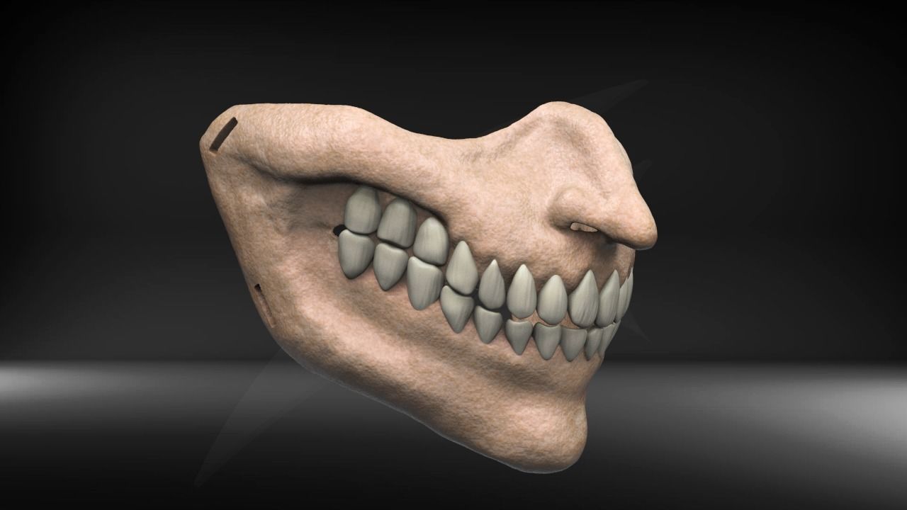 Attacker Mask 3D print model_1
