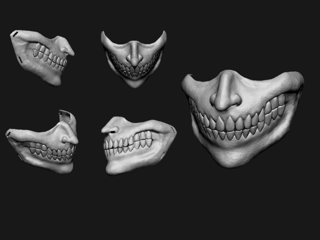 Attacker Mask 3D print model_4