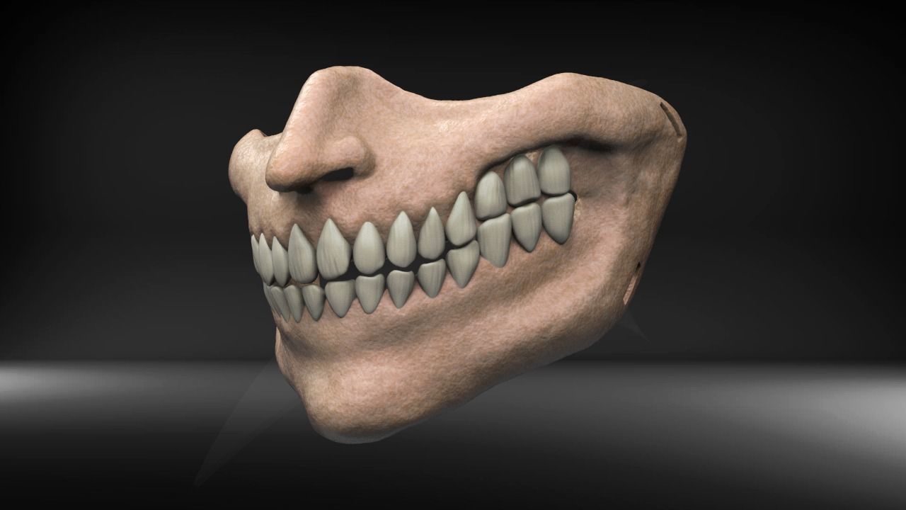 Attacker Mask 3D print model_2