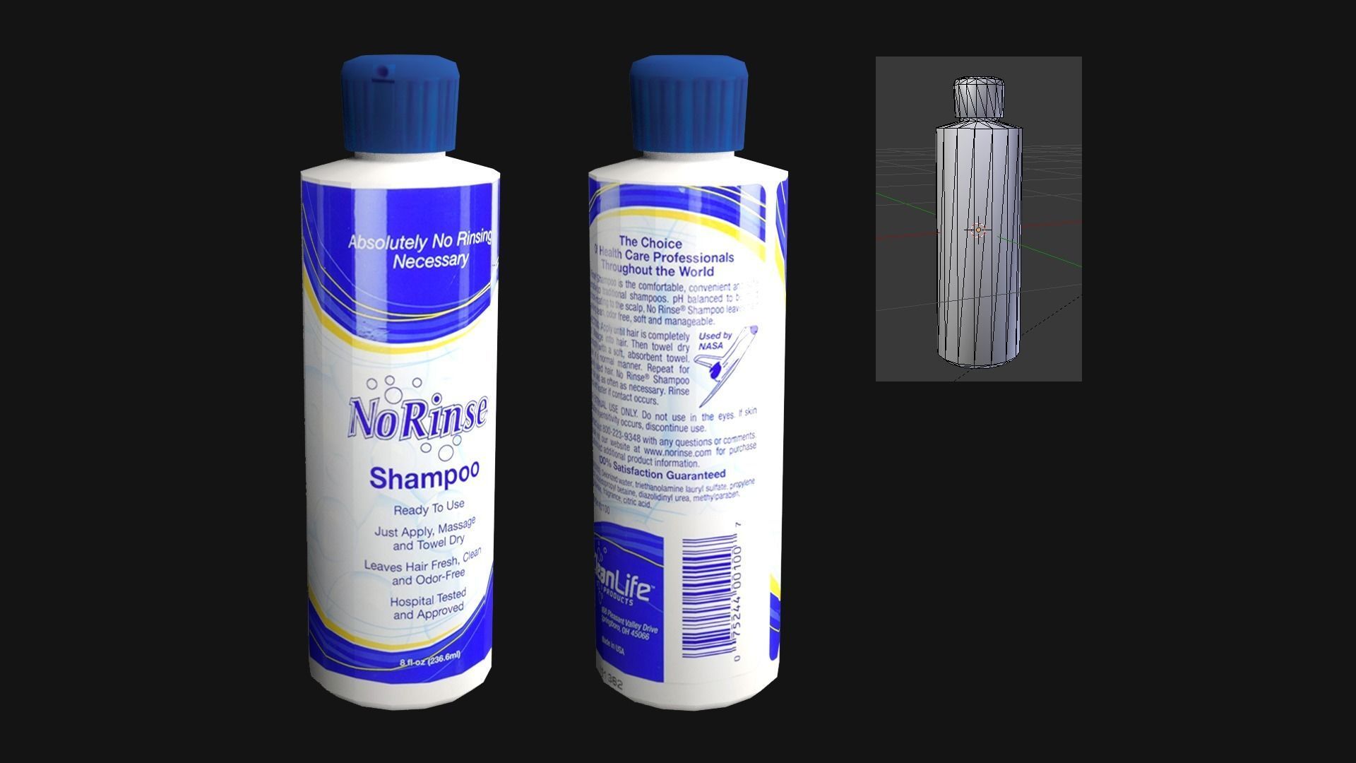 Astronaut Hygiene Kit Low Poly Low-poly 3D model_3