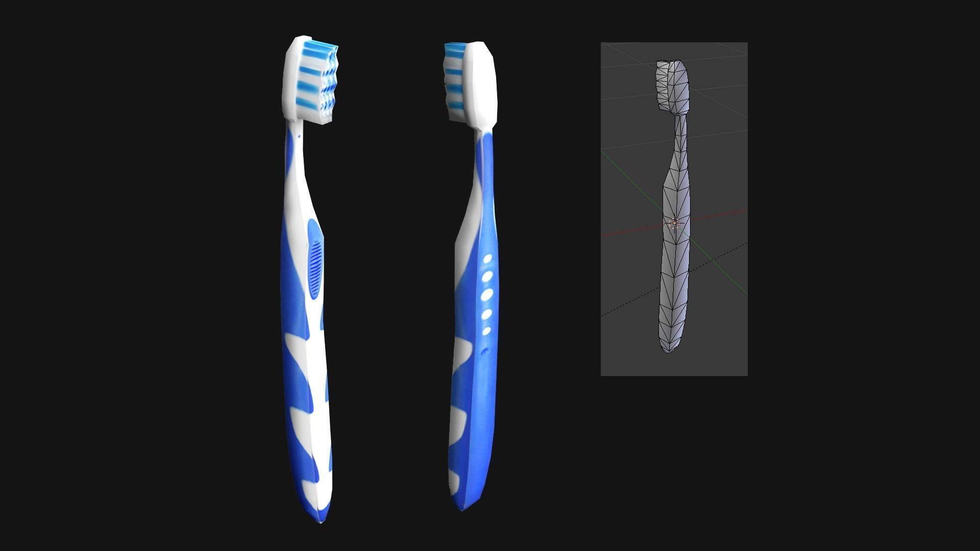 Astronaut Hygiene Kit Low Poly Low-poly 3D model_7