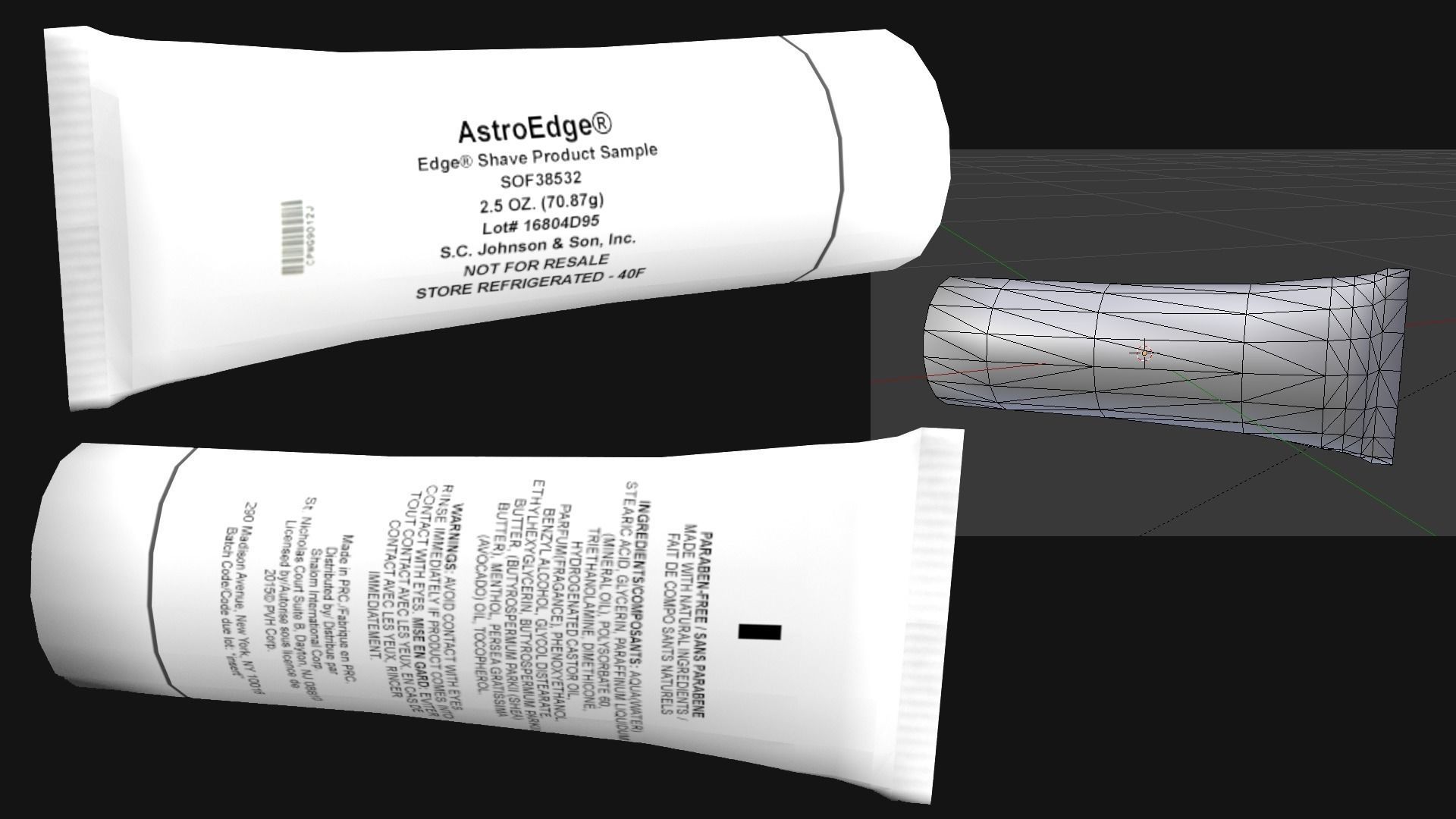 Astronaut Hygiene Kit Low Poly Low-poly 3D model_8