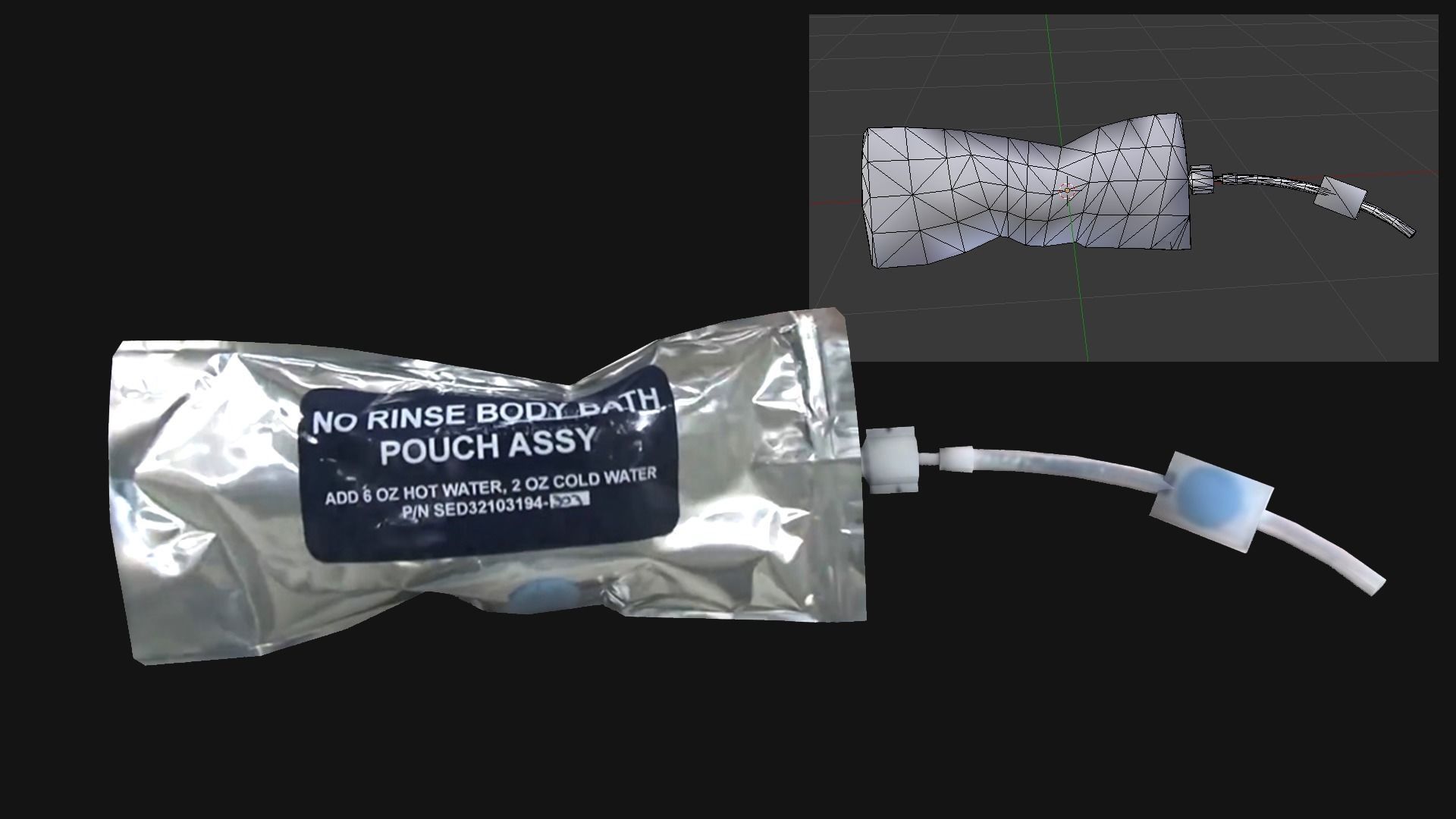 Astronaut Hygiene Kit Low Poly Low-poly 3D model_4