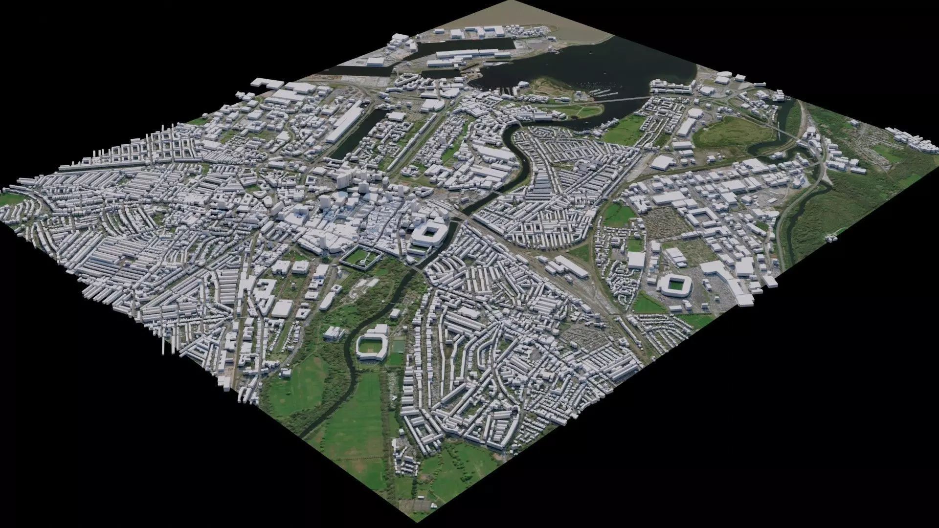 Cardiff - Wales 3D model