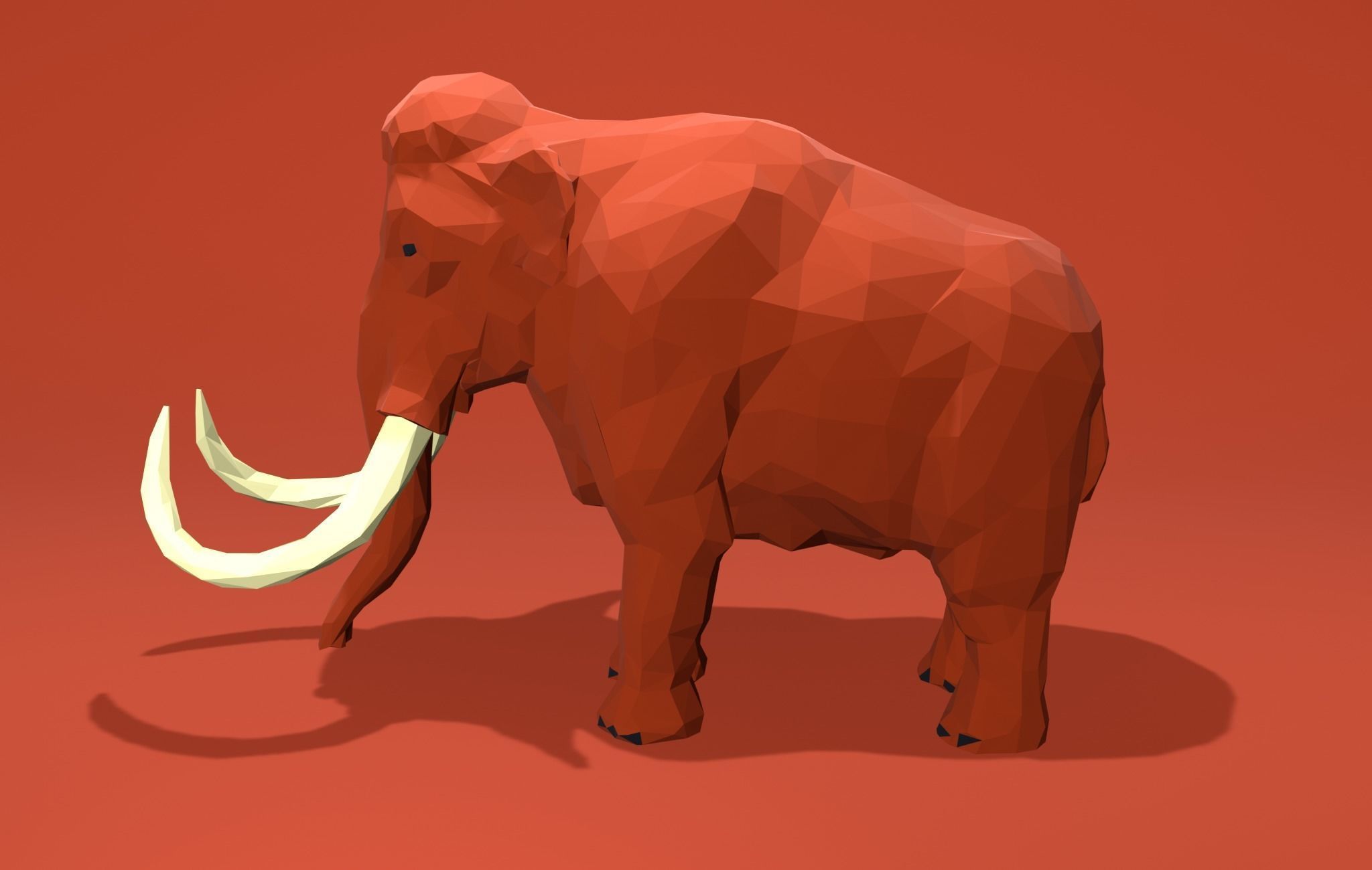 Mammouth Cartoon 3D print model_6