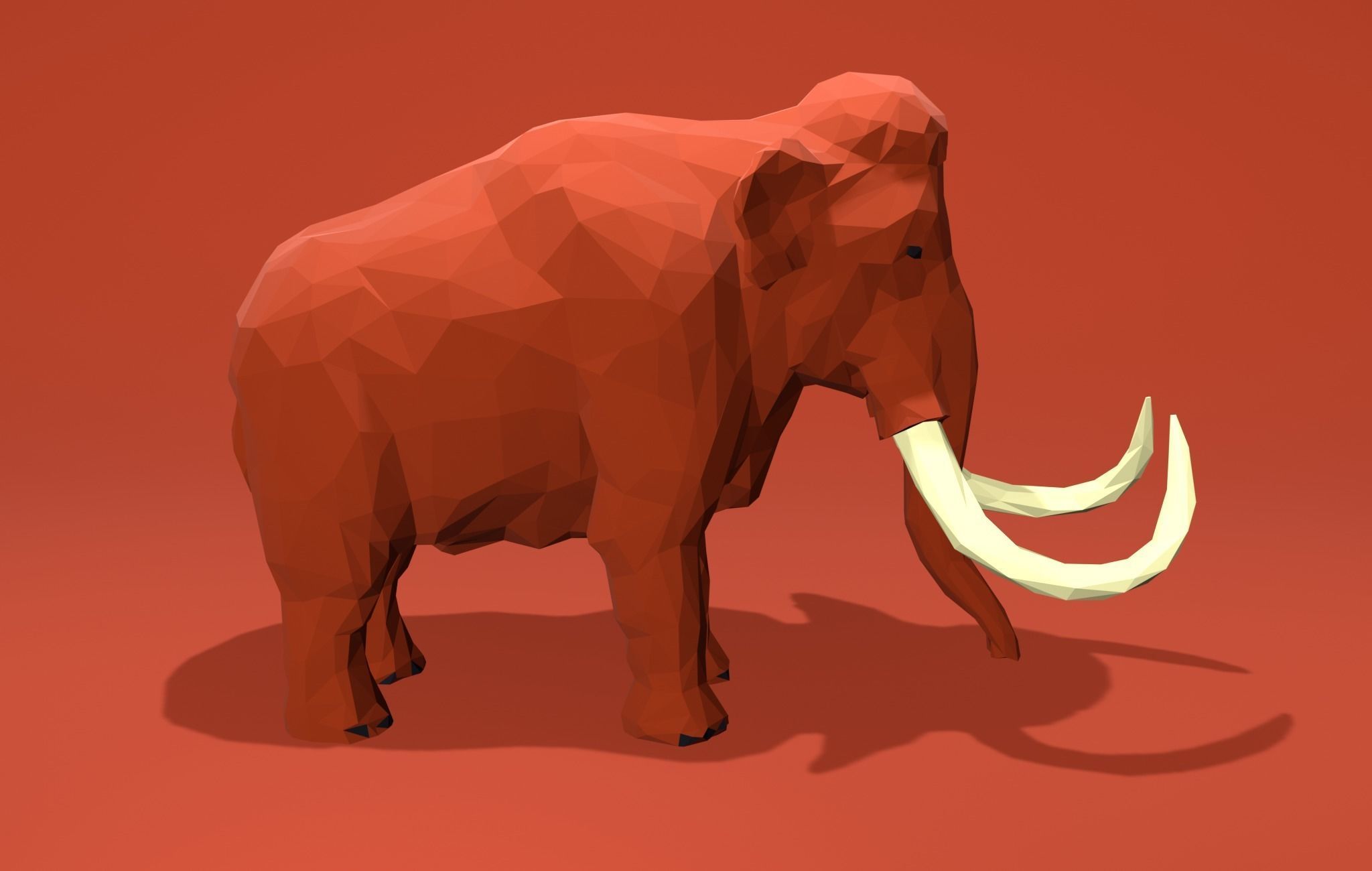 Mammouth Cartoon 3D print model_9