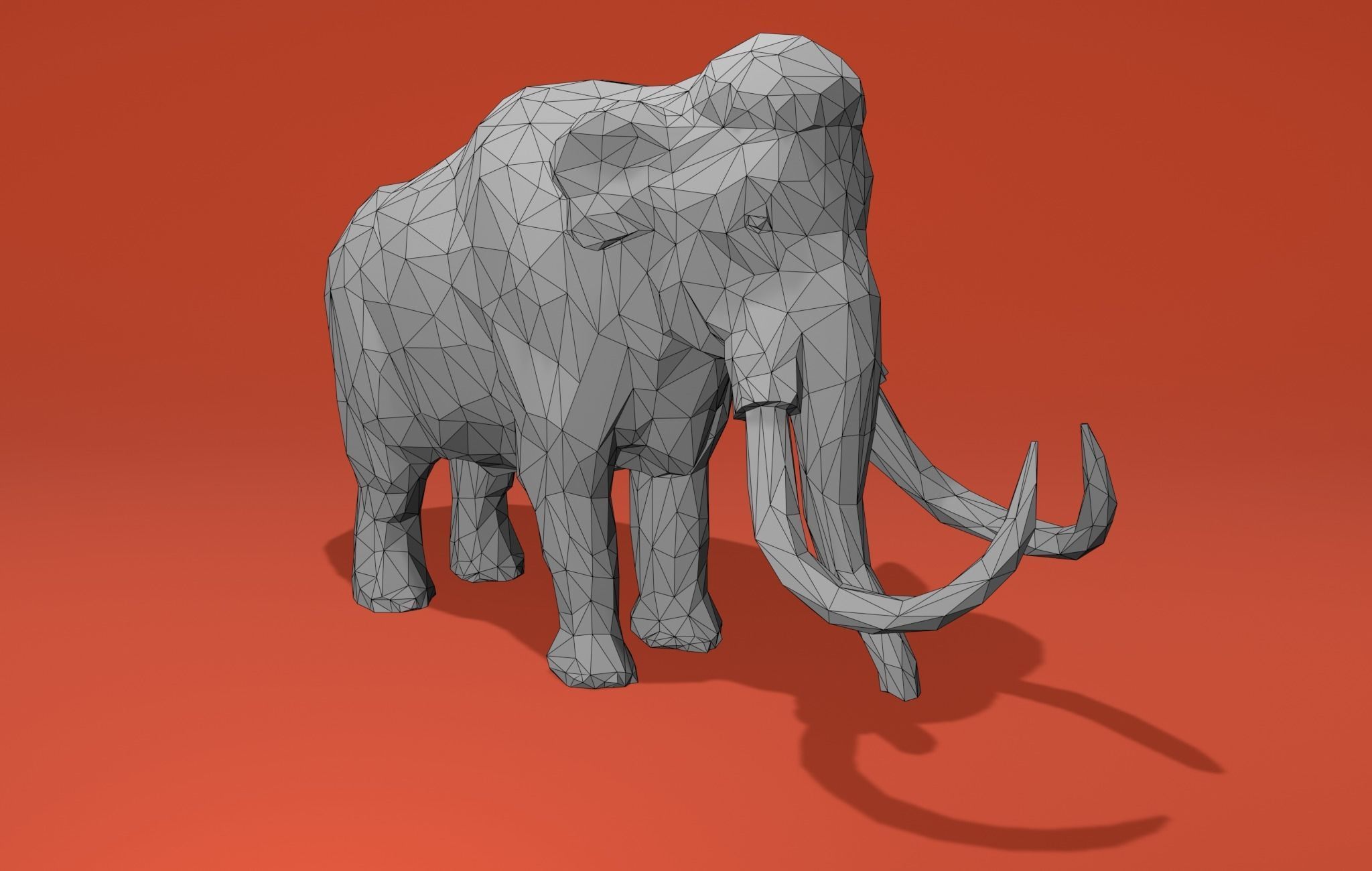 Mammouth Cartoon 3D print model_2