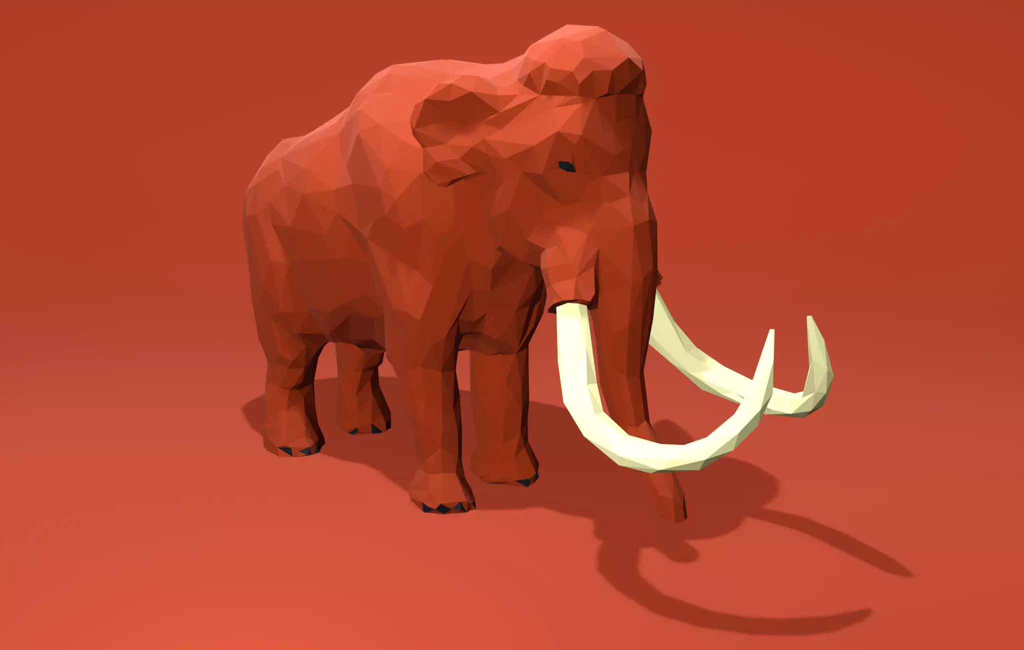 Mammouth Cartoon 3D print model_0