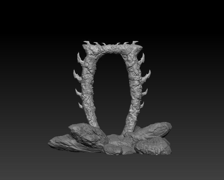 Oblivion Gate 3D print model_37