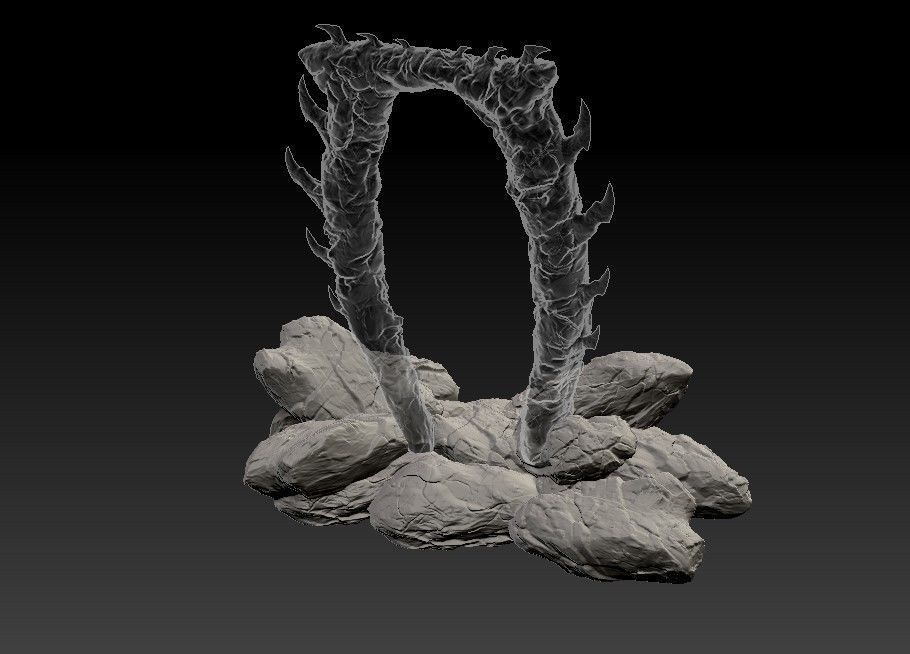 Oblivion Gate 3D print model_25