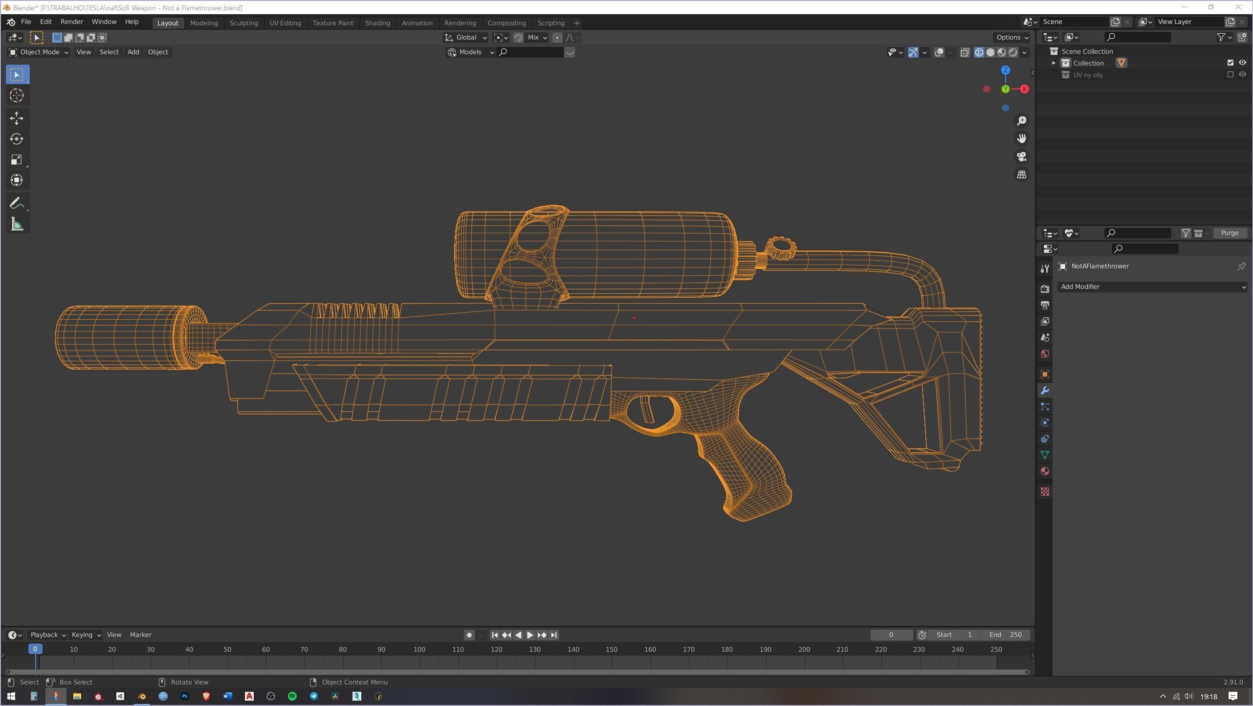 The Boring Company - Not a Flamethrower PBR 2K Textures Low-poly 3D model_16