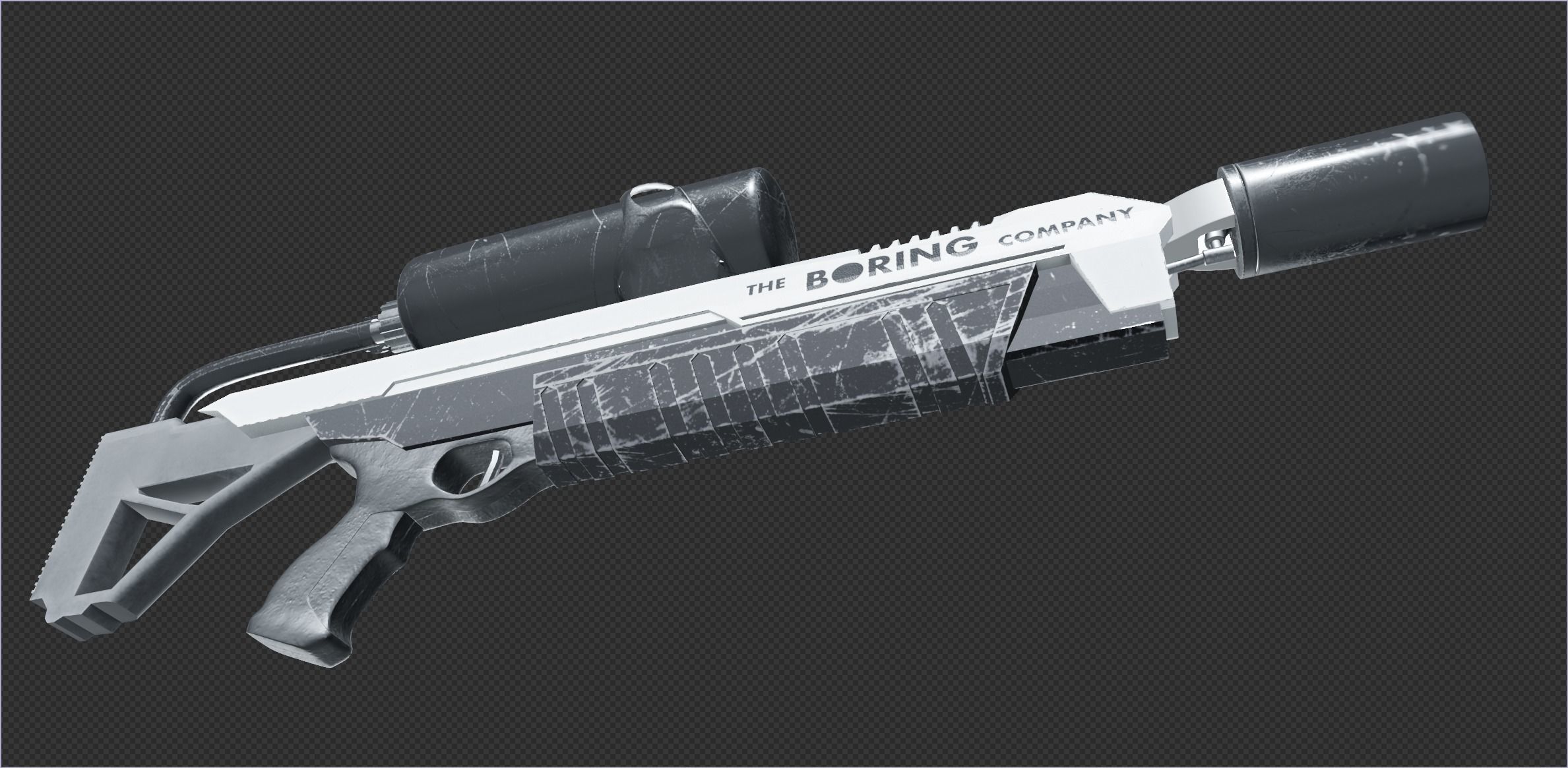 The Boring Company - Not a Flamethrower PBR 2K Textures Low-poly 3D model_8