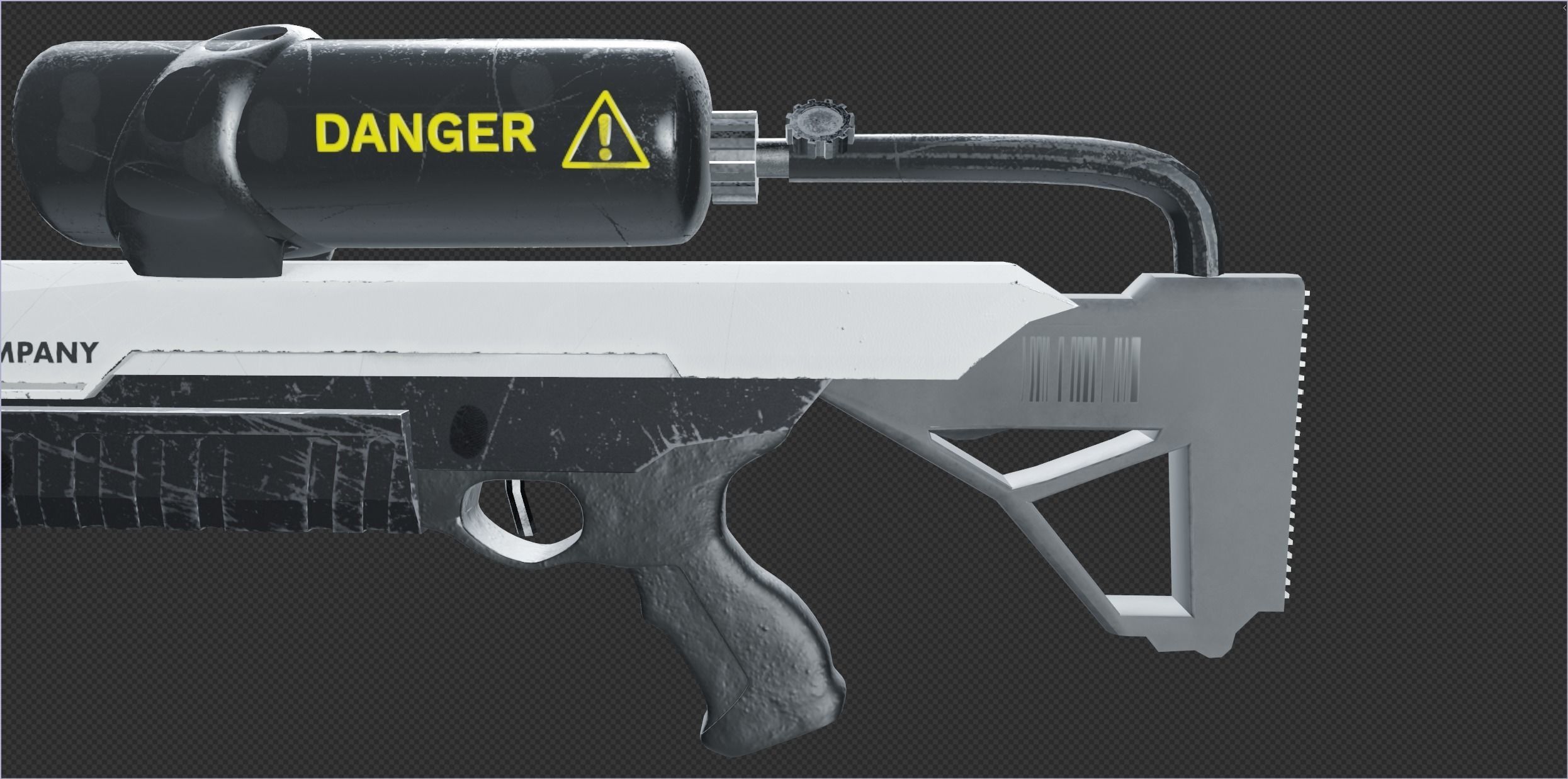 The Boring Company - Not a Flamethrower PBR 2K Textures Low-poly 3D model_2