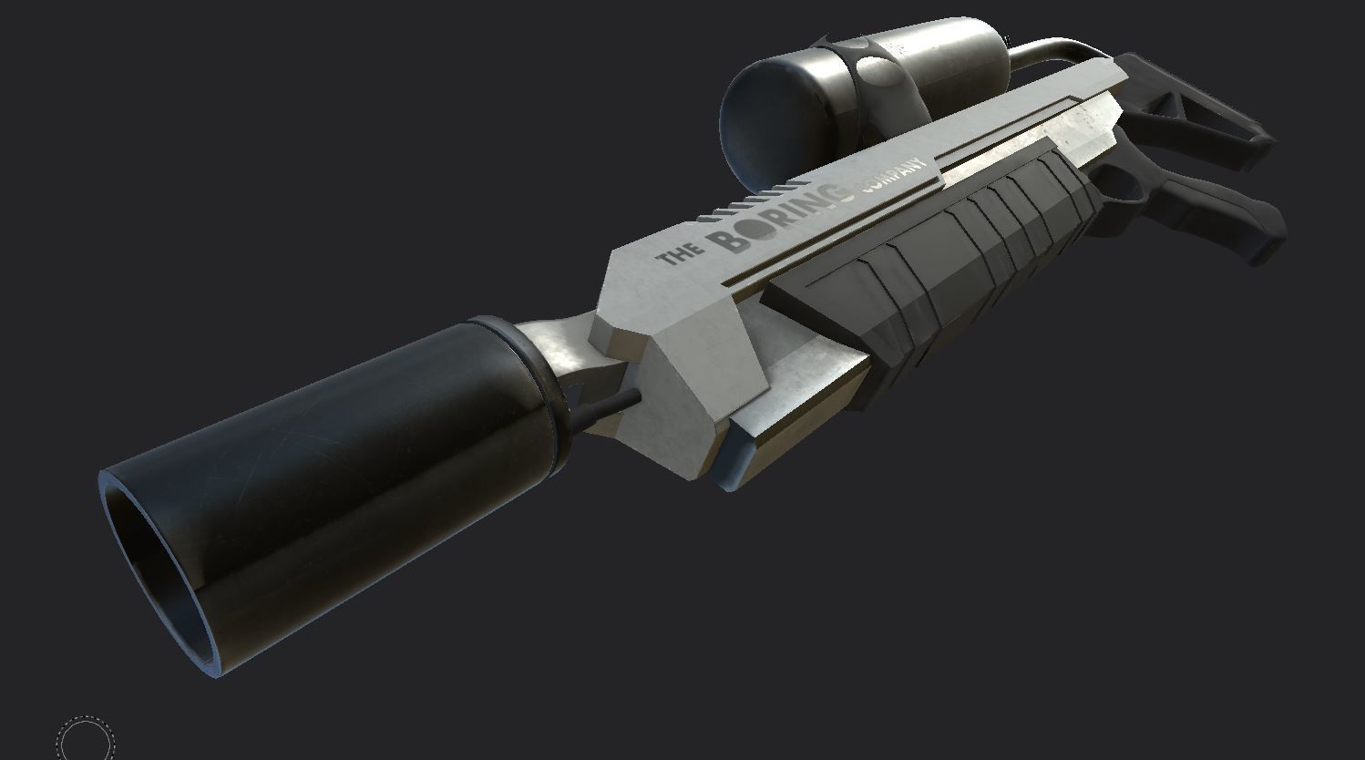 The Boring Company - Not a Flamethrower PBR 2K Textures Low-poly 3D model_15