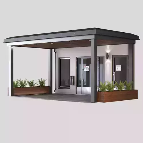 GateGroup covered patio with chairs and tables