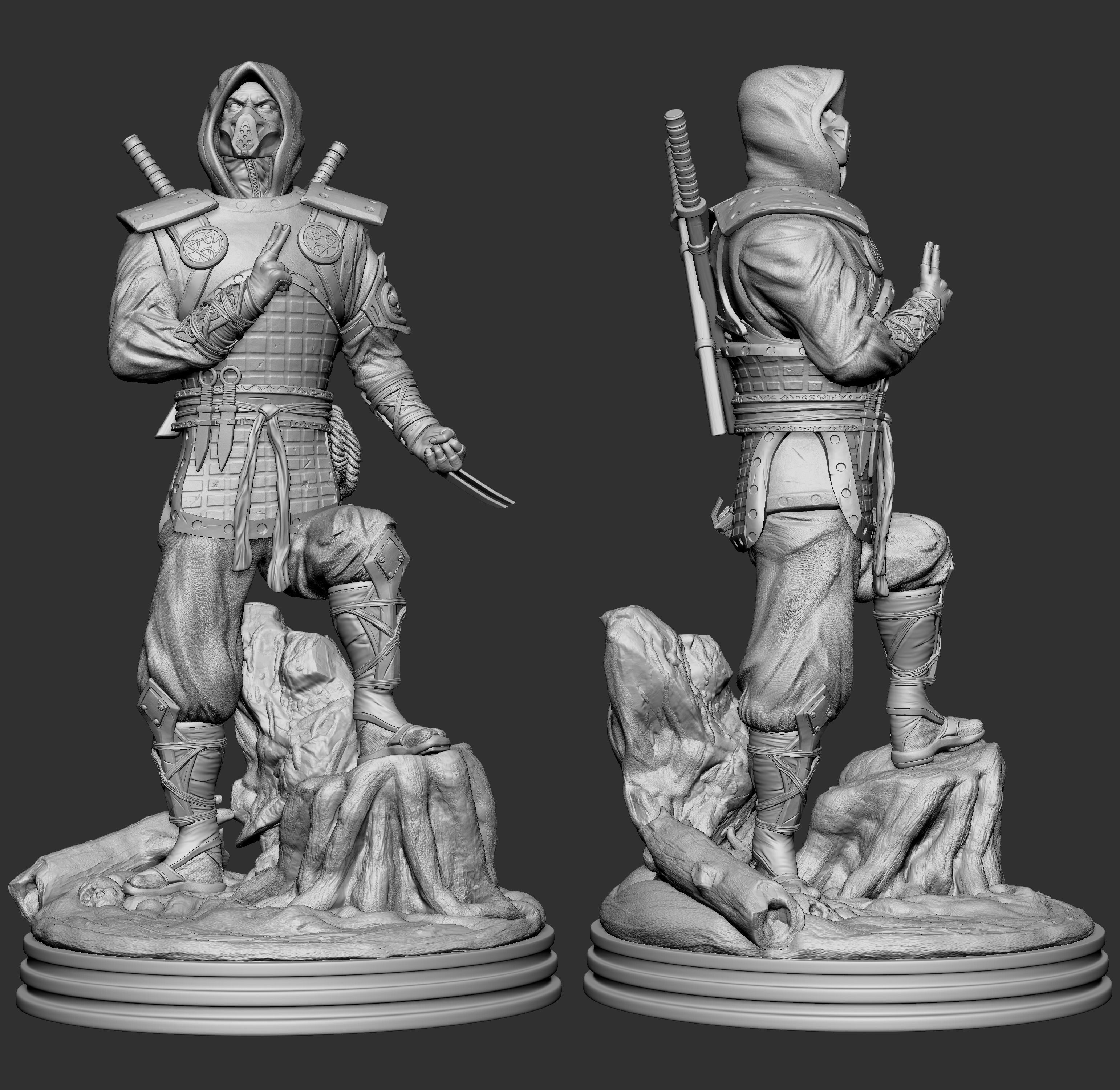 Mortal Kombat Ninja Sub Zero 3D print model_7