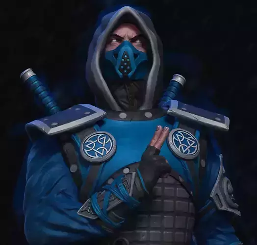 Mortal Kombat Ninja Sub Zero 3D print model