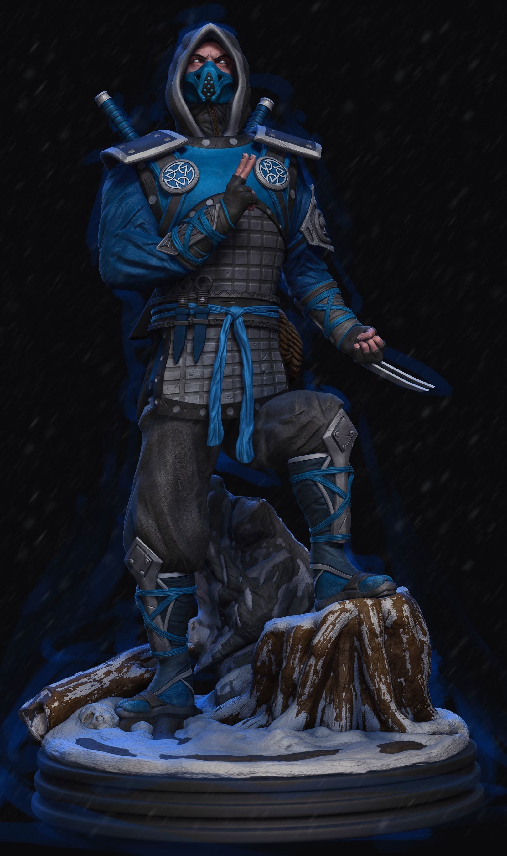 Mortal Kombat Ninja Sub Zero 3D print model_2