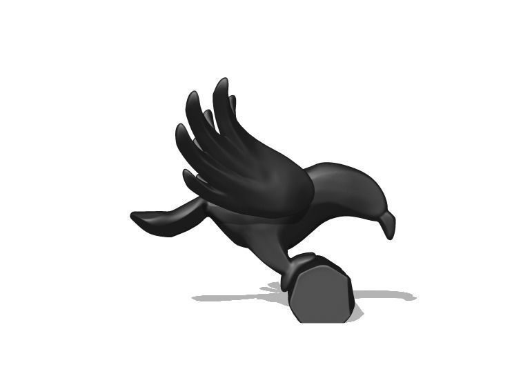 Eagle Statue 3D print model_2