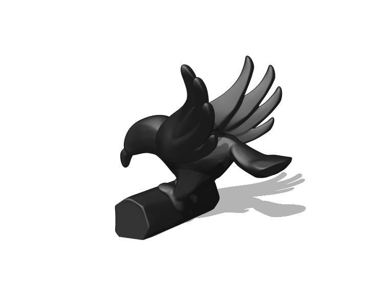 Eagle Statue 3D print model_3