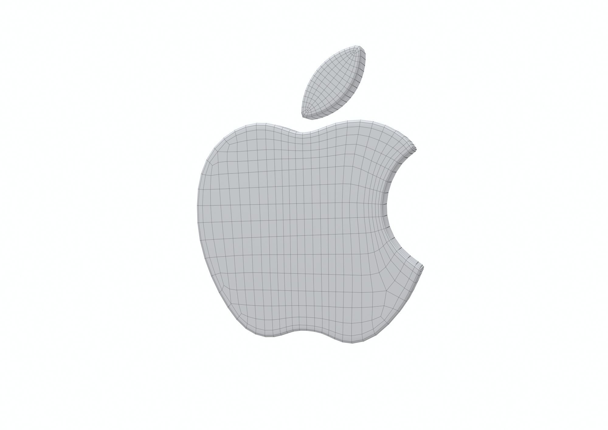 Apple Logo 3D model 3D model_4