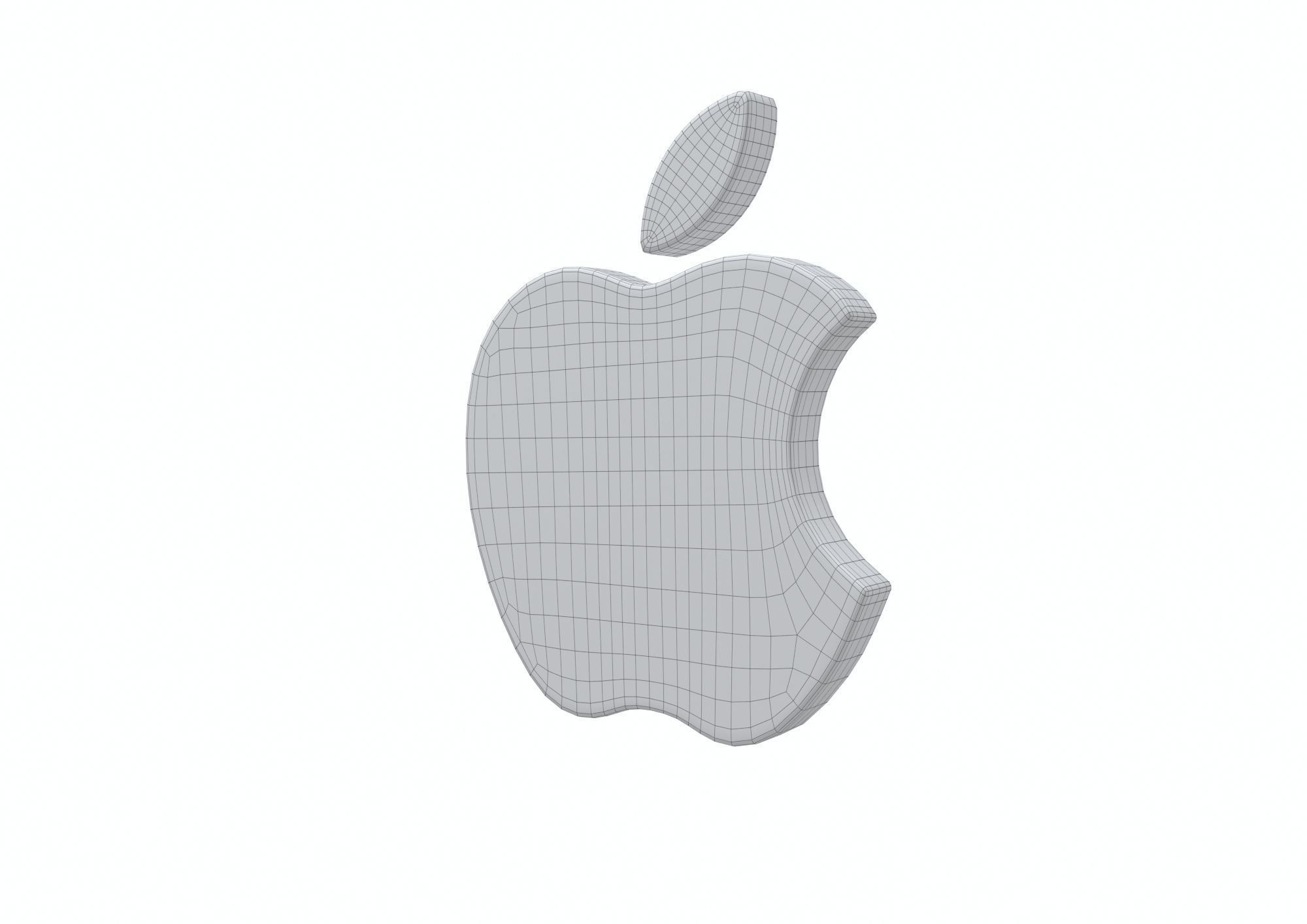 Apple Logo 3D model 3D model_7