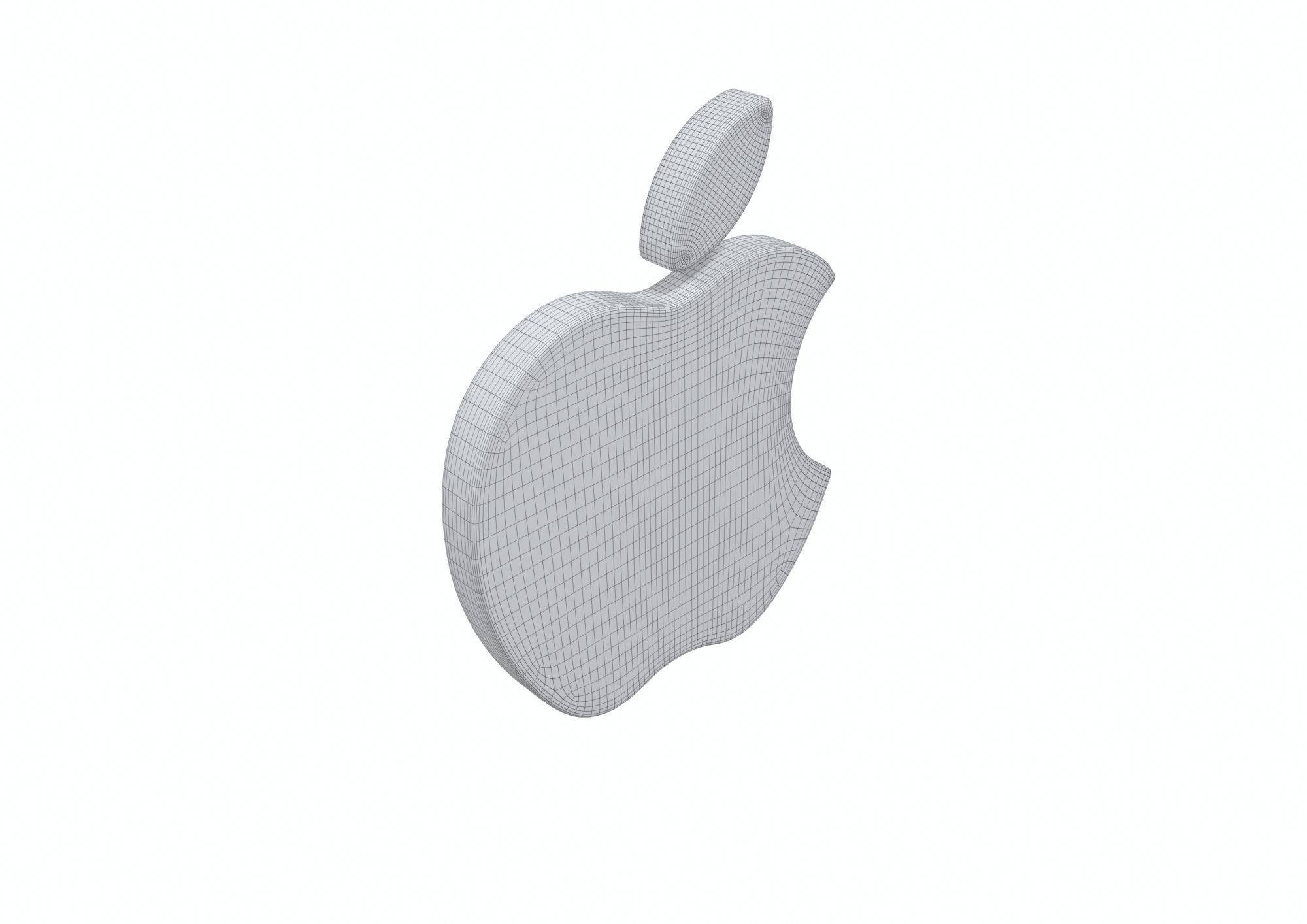 Apple Logo 3D model 3D model_11