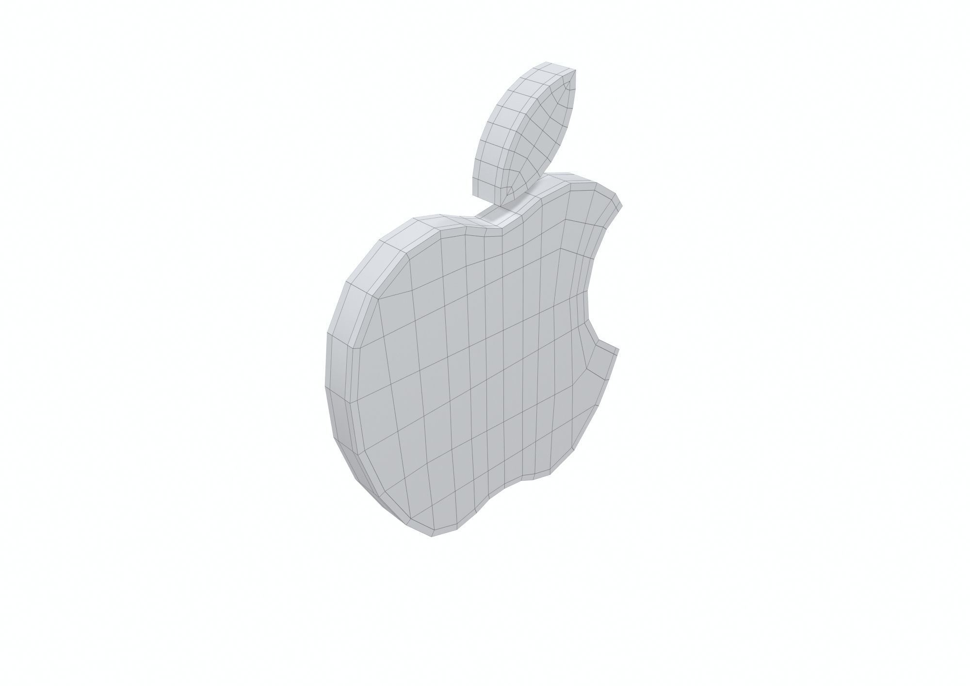 Apple Logo 3D model 3D model_9
