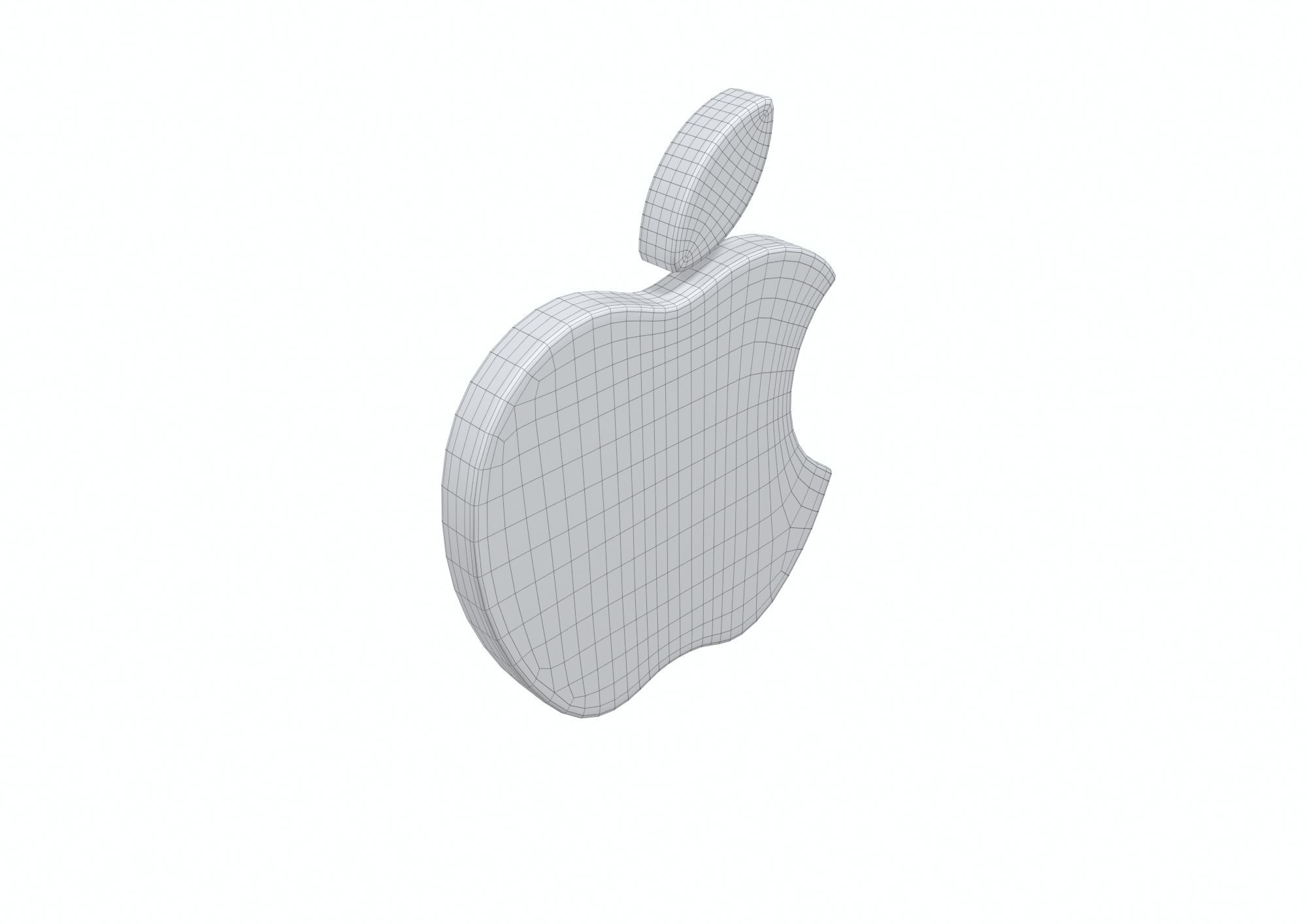 Apple Logo 3D model 3D model_10