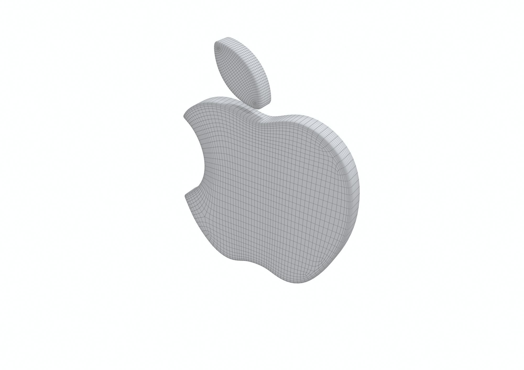 Apple Logo 3D model 3D model_12