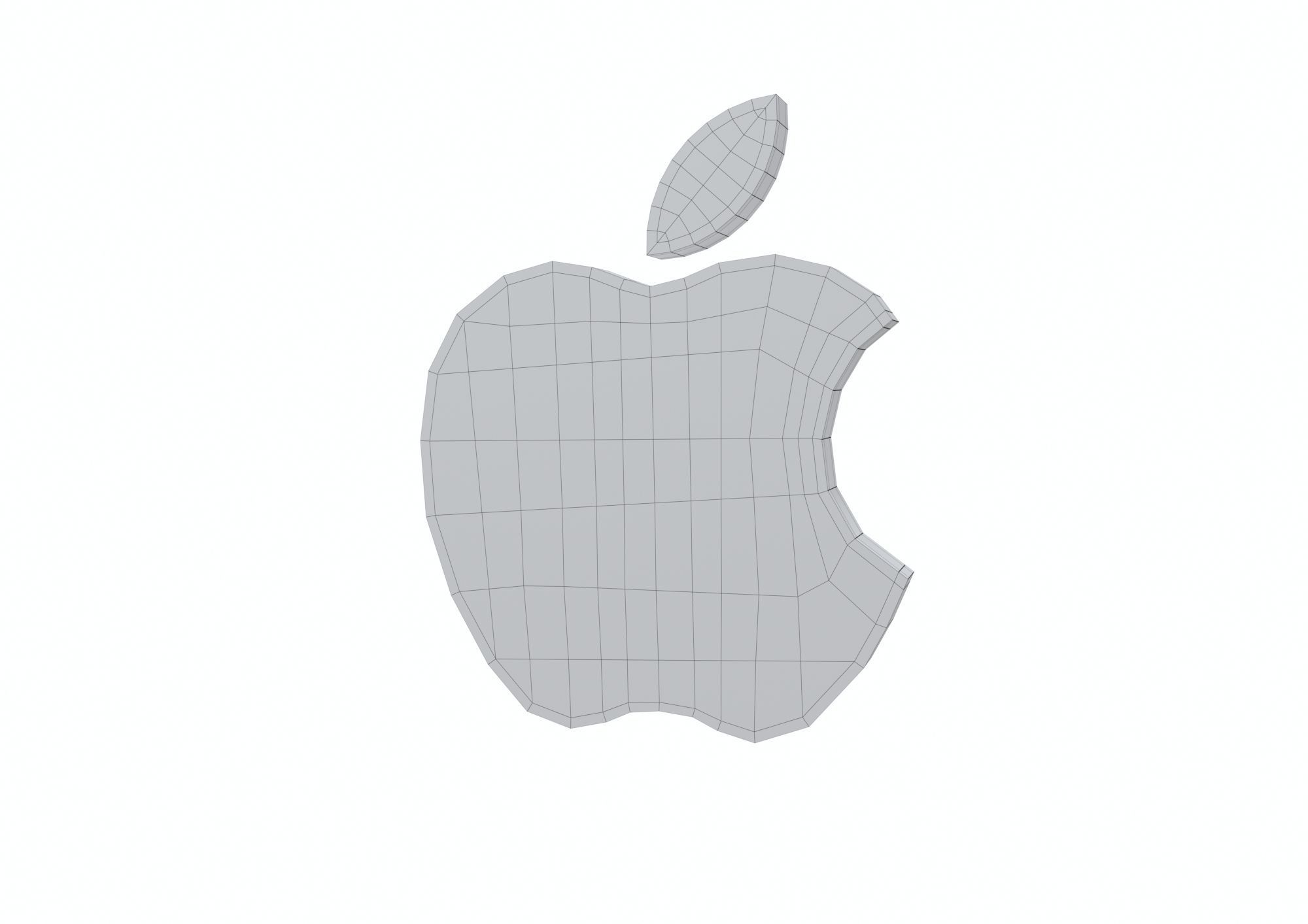 Apple Logo 3D model 3D model_3