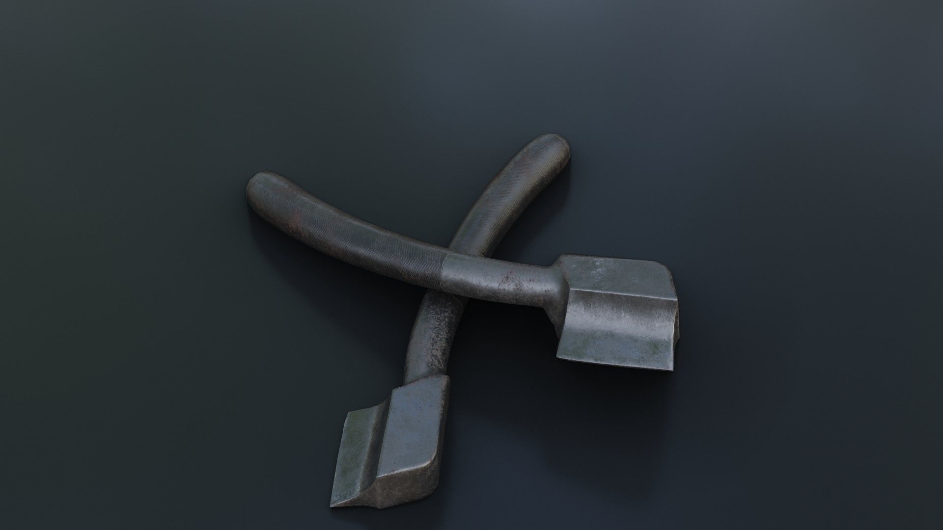 Old Dirty Rachiotom Low-poly 3D model_9