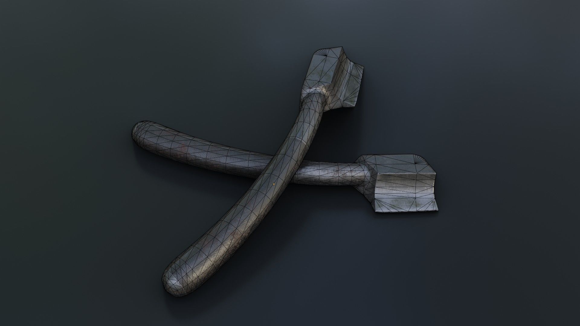 Old Dirty Rachiotom Low-poly 3D model_35