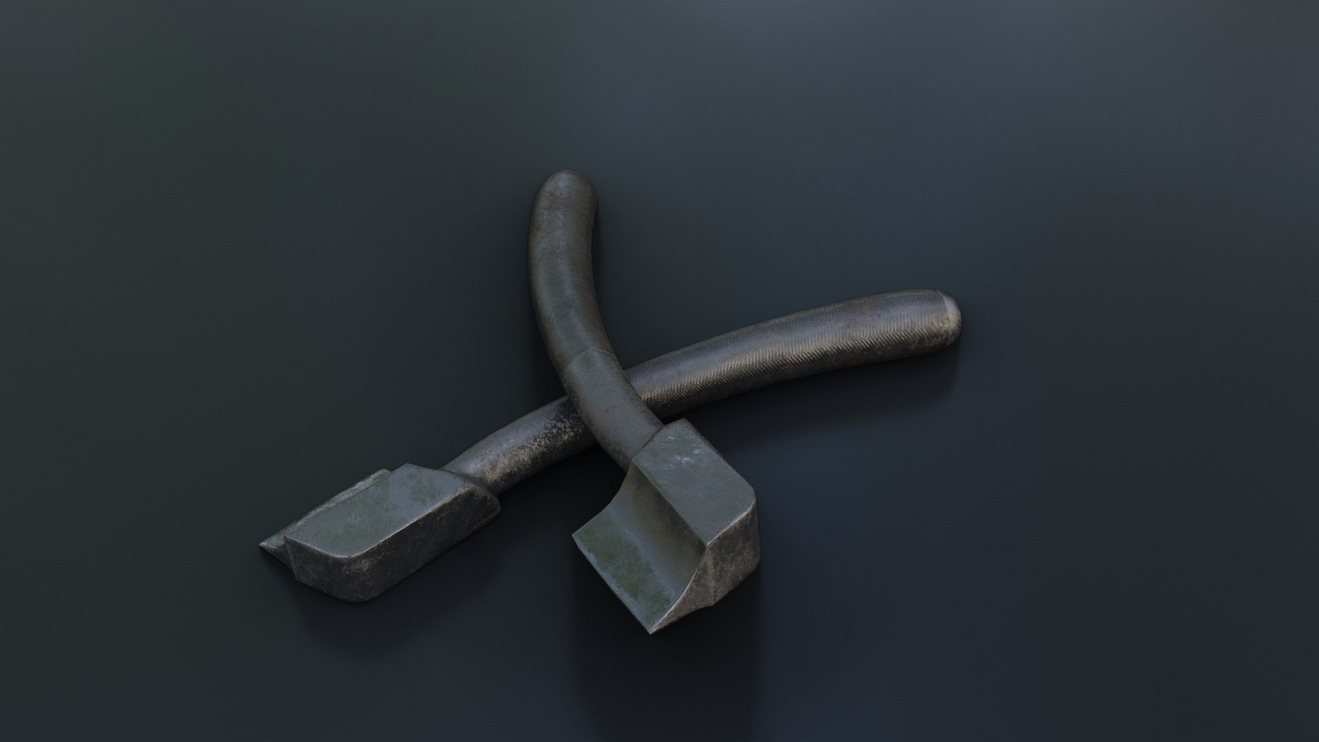 Old Dirty Rachiotom Low-poly 3D model_13