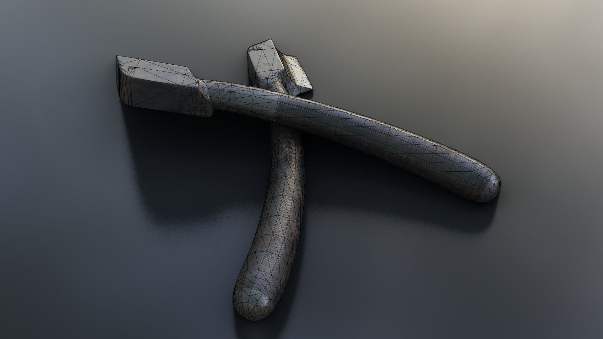 Old Dirty Rachiotom Low-poly 3D model_36