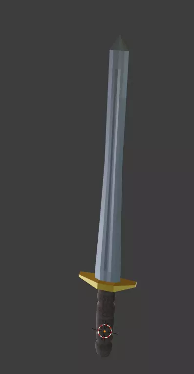 10 Minute Sword Free low-poly 3D model_0